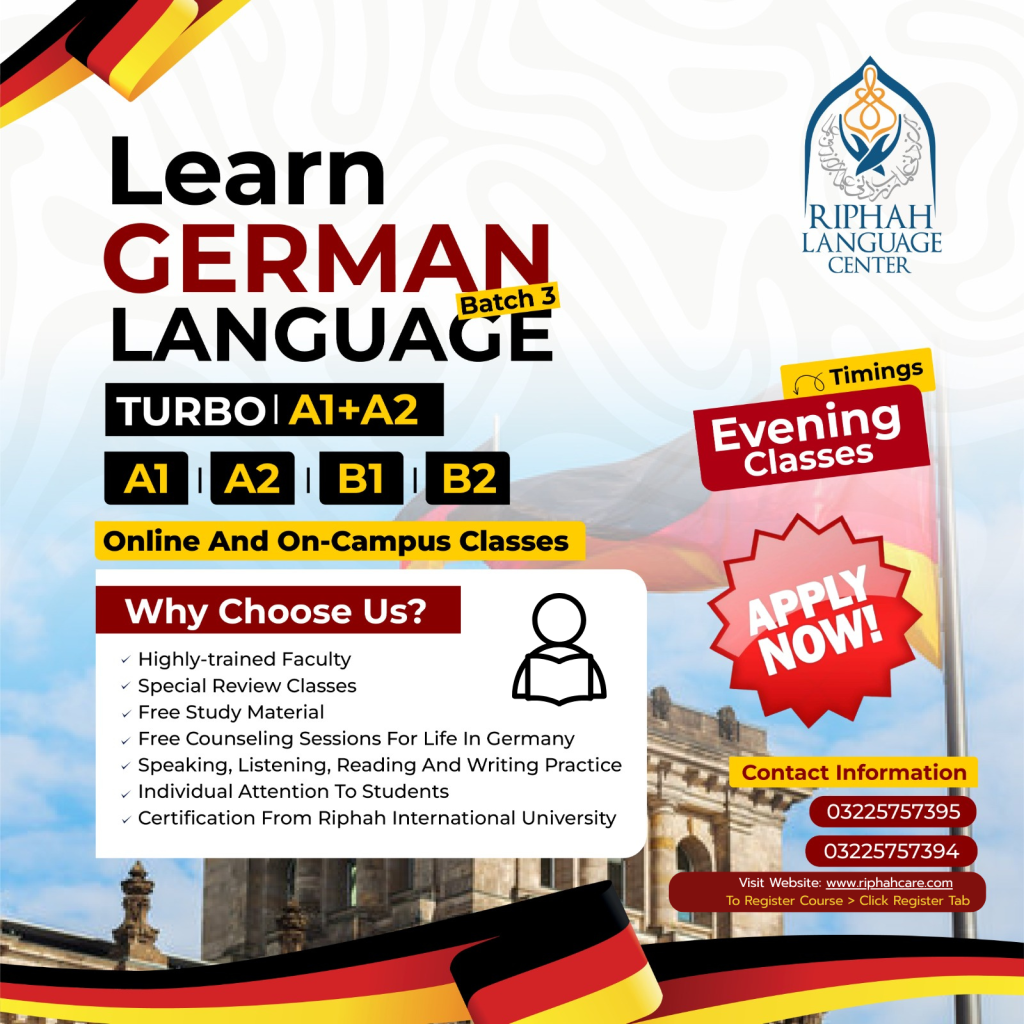 Admission Open in German Language